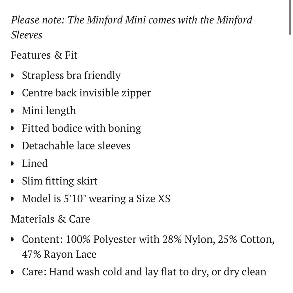 NWT Park & Fifth Minford Mini Dress - Picture 4 of 9